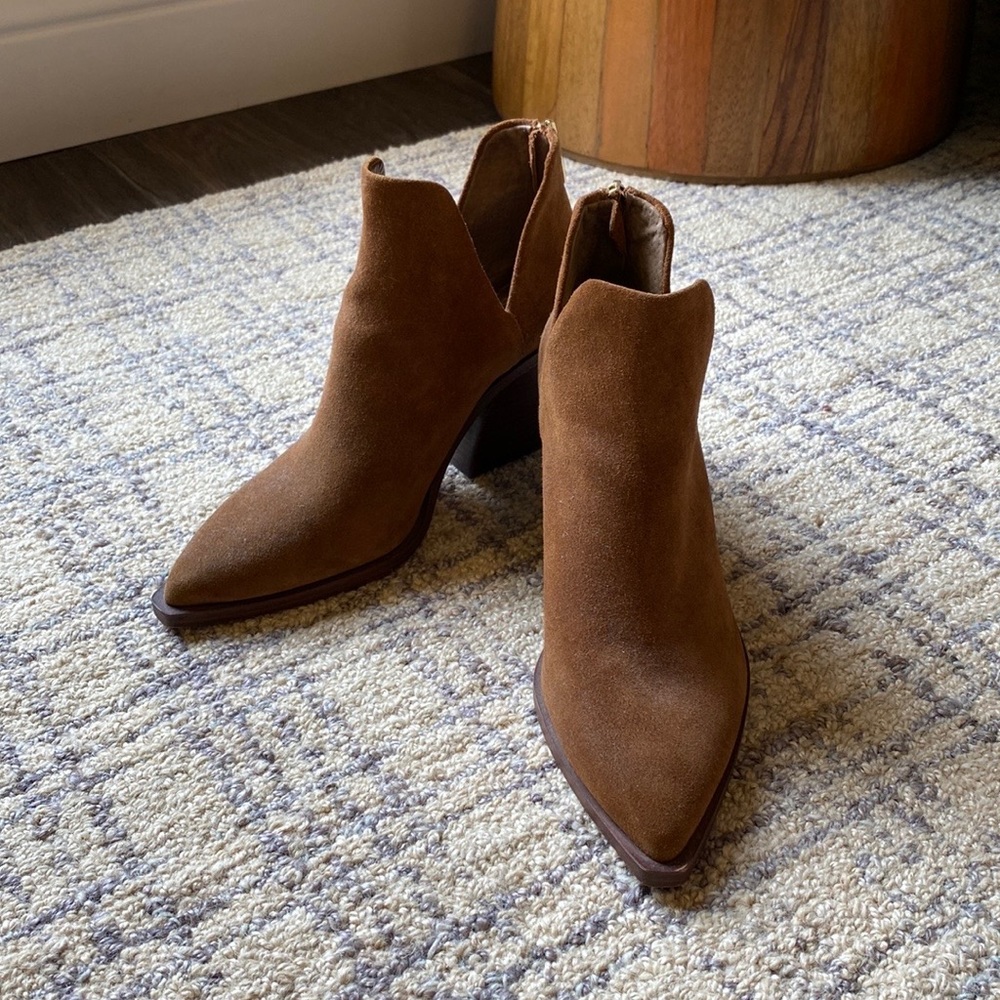 Vince Camuto Brown Suede Booties